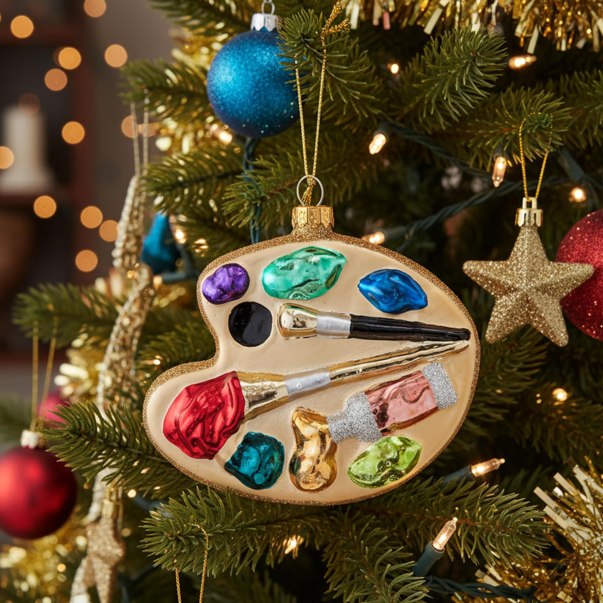 Kurt S. Adler Hanging Ornament, Multi Color, Modern