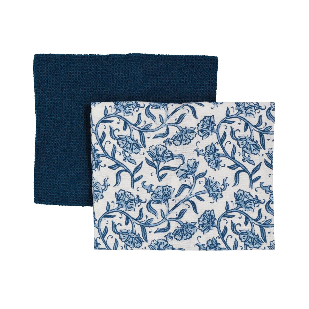 Mud Pie Towel, 26" x 16 1/2", Floral Stripes