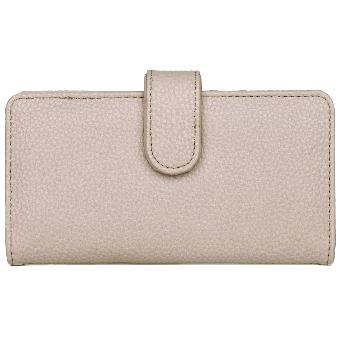 Julia Buxton USA Wallet, White Pepper, Outside Slip Pocket and Zip Pocket, 4 Int