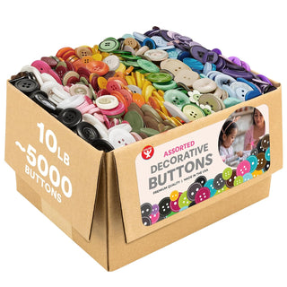 Hygloss Sewing Button, 10-Pounds, Assorted Mix