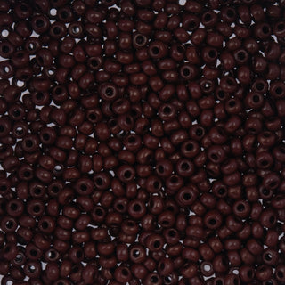 John Bead Craft Bead, 8/0 (3mm), Opaque Dark Brown
