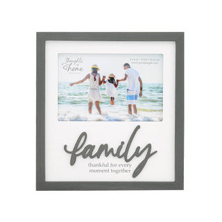 Pavilion Gift Company Picture Frame, 7.75 x 8.25 inches, White, Gray
