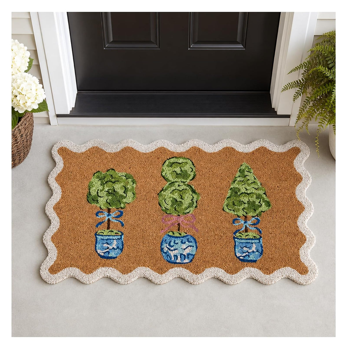 Mud Pie Rug, 1'6" x 2'5" (Rectangular), Topiary