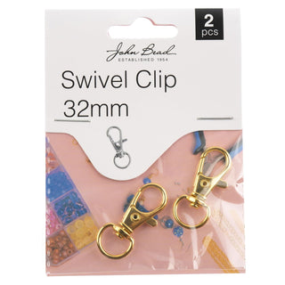 John Bead Art Supplies, 32mm, Gold