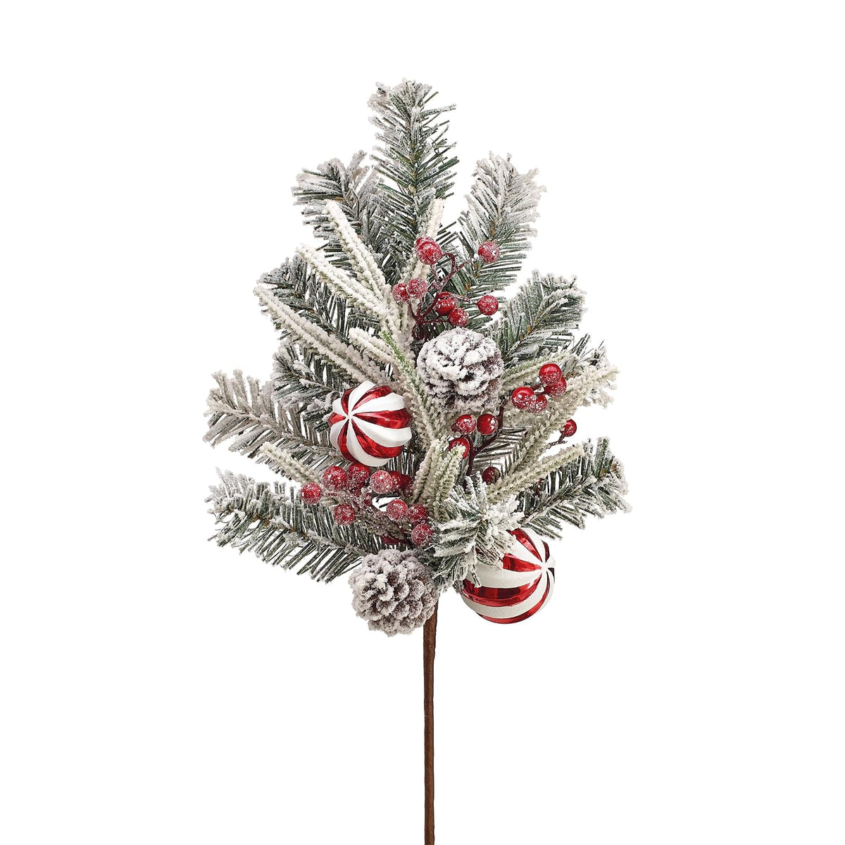 burton + BURTON Hanging Ornament, 14" L x 6" W, White, Red, Green