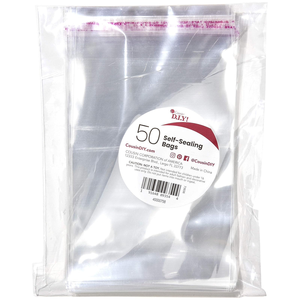 Cousin Food Storage Bag, Clear