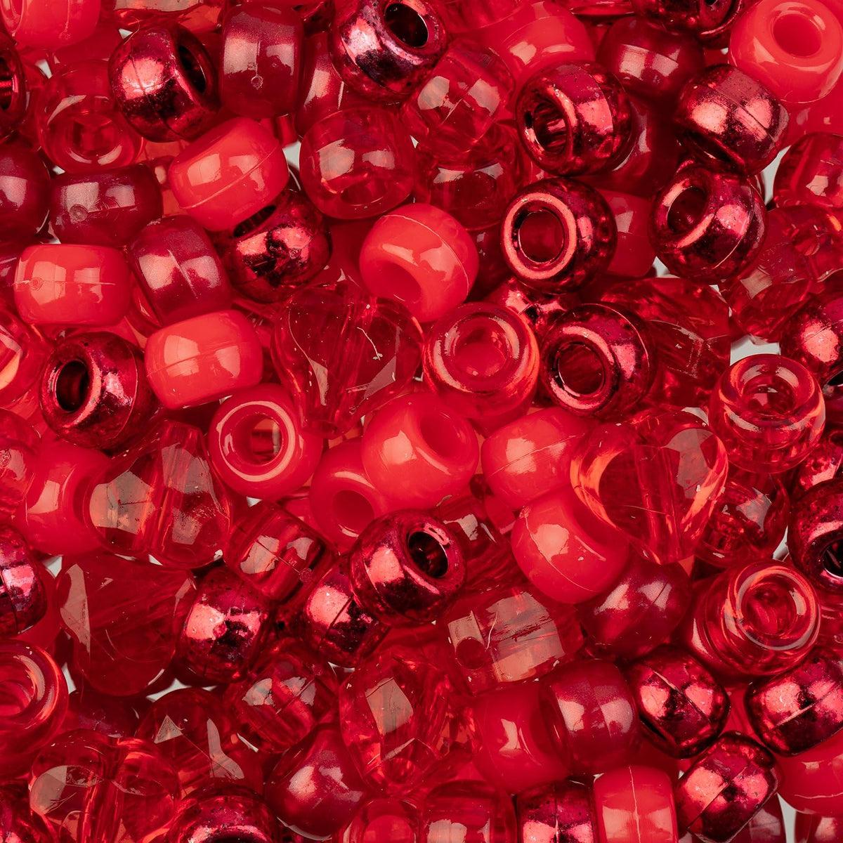 John Bead Craft Bead, 4x7mm, Red