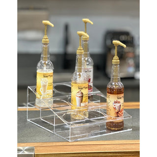 Designstyles Bottle Rack, 3 Tier 9 Bottles, Clear