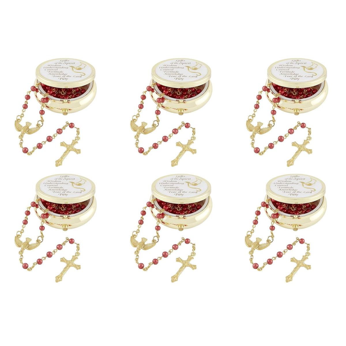 Autom Necklace, 6-Count, Red