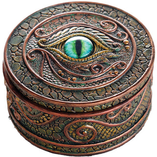 Pacific Trading Giftware The Eye of The Dragon Mystical Trinket Box Fantasy Dragon Collection 3.75 Dia.