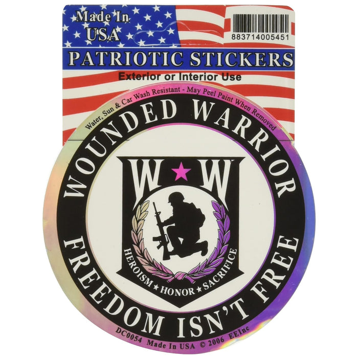 EE Sticker Decal, 3.5 x 1 x 1.75 inches, Black