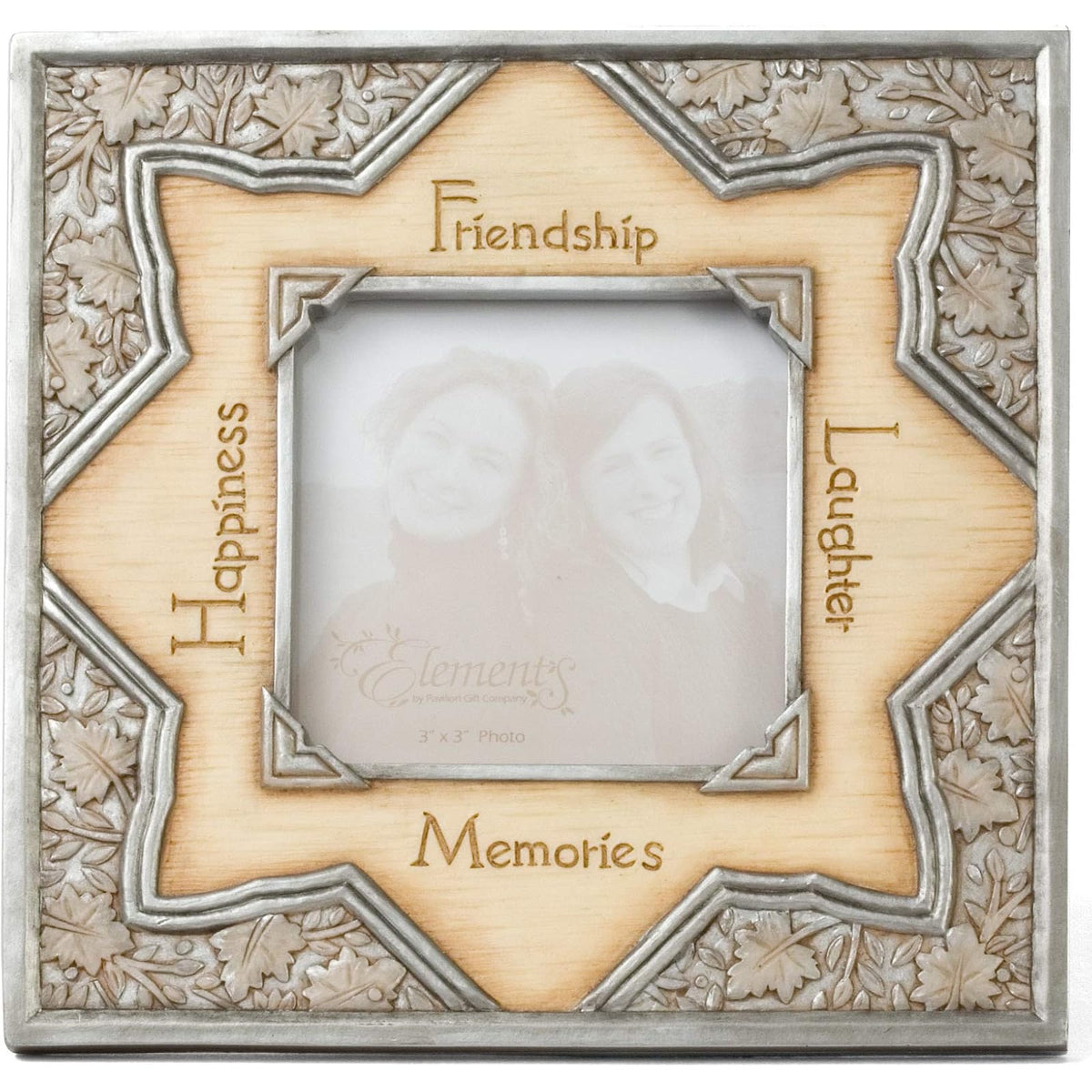 Pavilion Gift Company Picture Frame, Beige, Silver, Retro