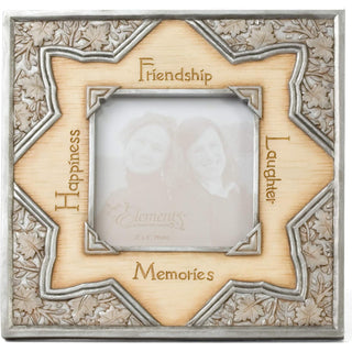 Pavilion Gift Company Picture Frame, Beige, Silver, Retro