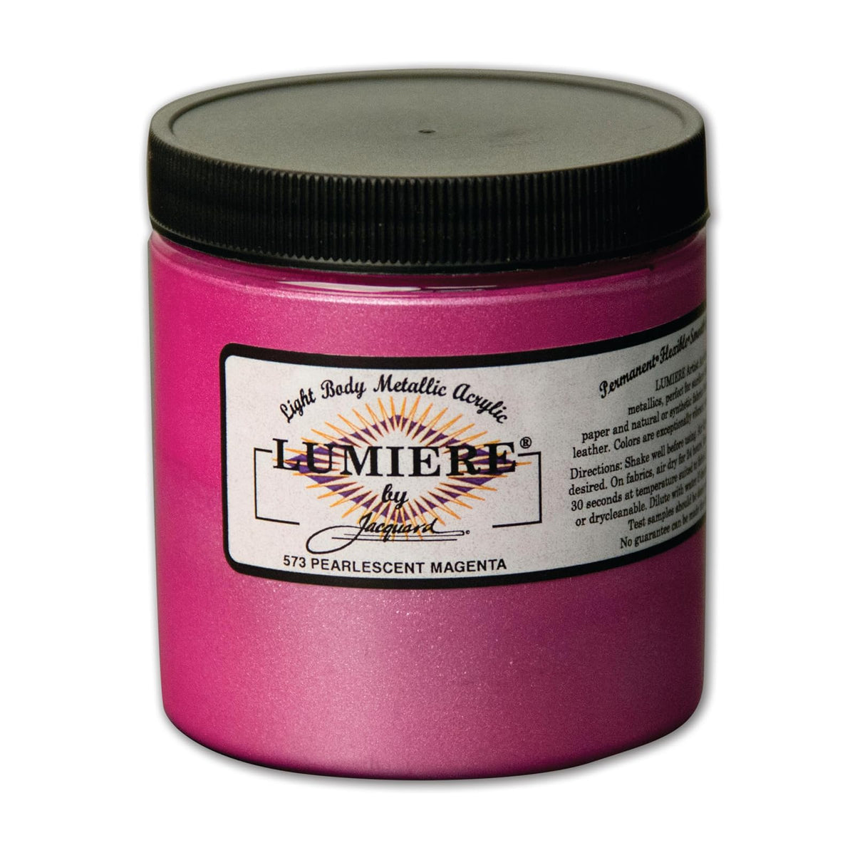 Jacquard Paint, 8 Fl Oz (Pack of 1), Pearlescent Magenta