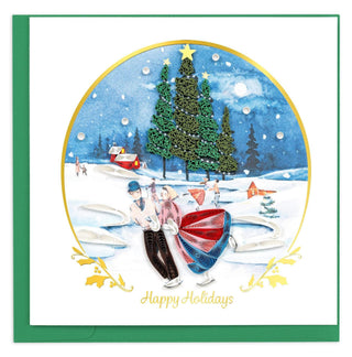 Quilling Card Greeting Card, 6 x 6 inches, Multi