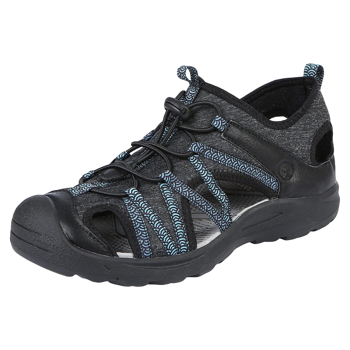 Northside Sandal, 10, Black/Aqua-013