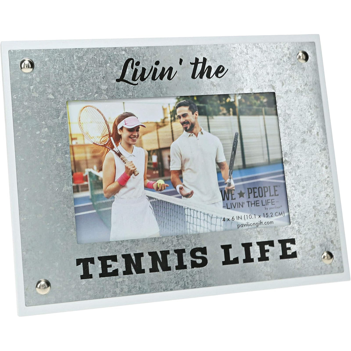 Pavilion Gift Company Picture Frame, 8.5x6.5 inches, Gray