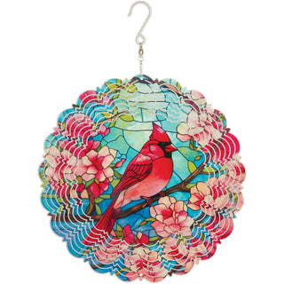 Sunset Vista Designs Wind Spinner, 11" Tall, Summer Cardinal