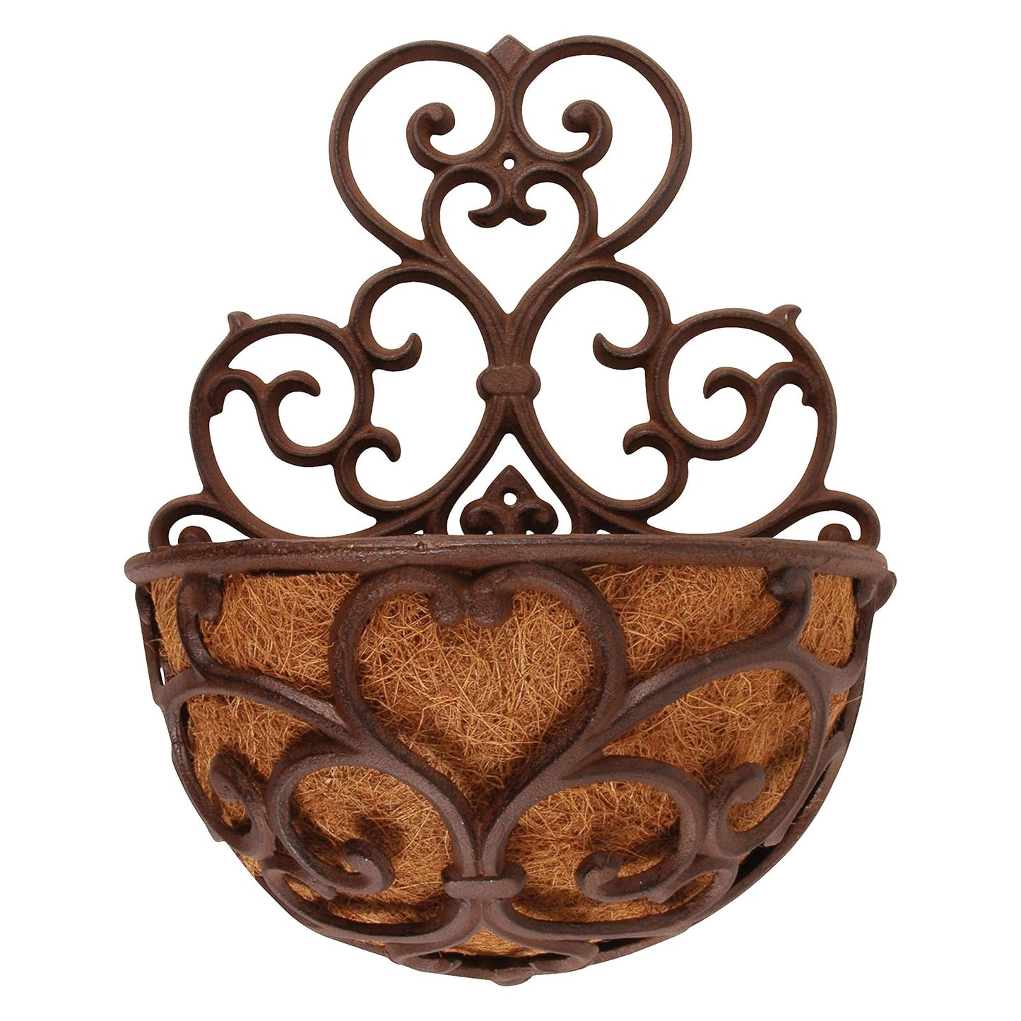 Esschert Design USA BPH51 Half Round Cast Iron Wall Planter