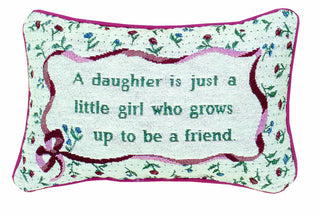 Manual 12.5 x 8.5-Inch Decorative Throw Pillow, Daughter