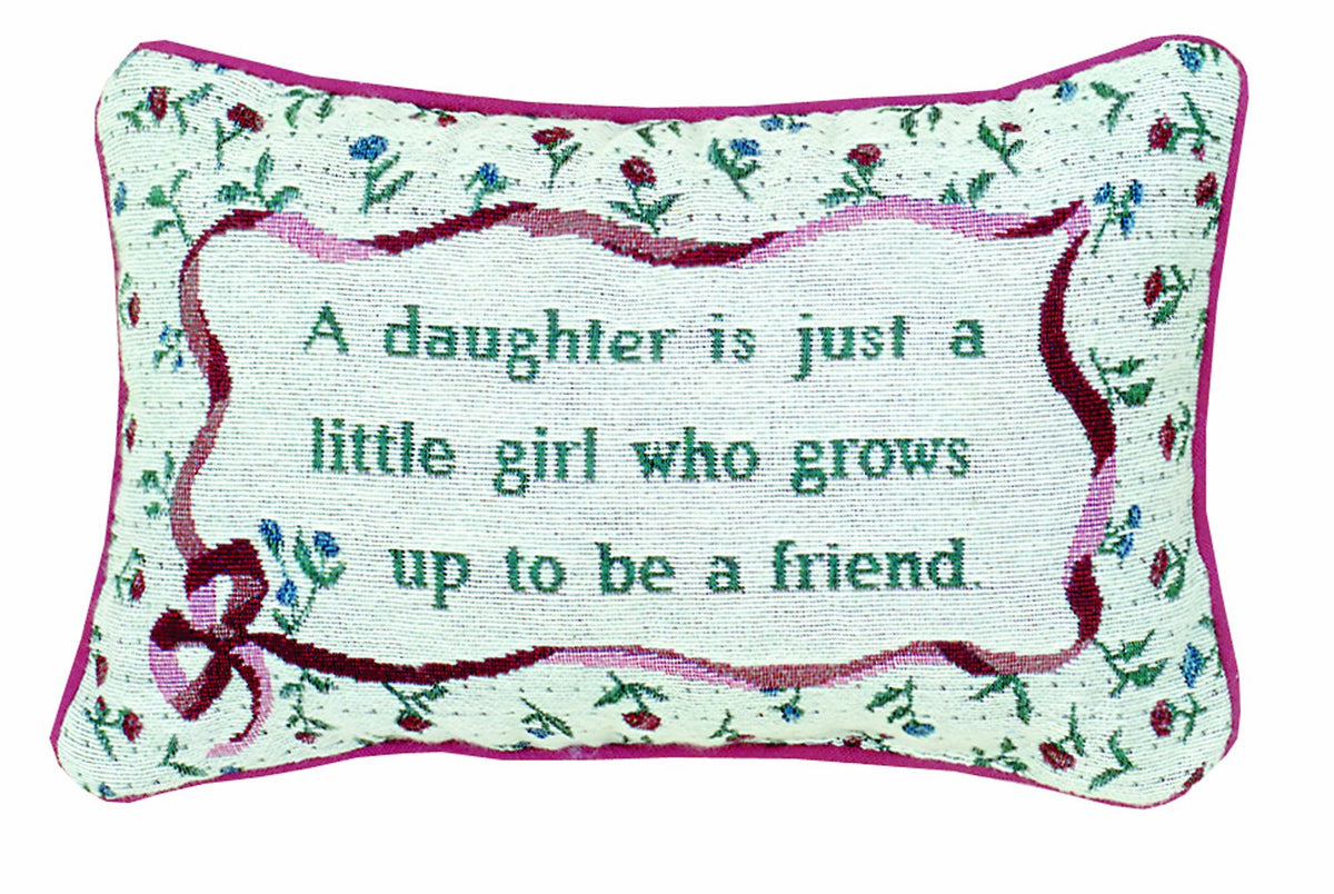 Manual 12.5 x 8.5-Inch Decorative Throw Pillow, Daughter