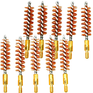 McJ Tools 10pack Pistol 38/9-Caliber Bronze Bore Brush