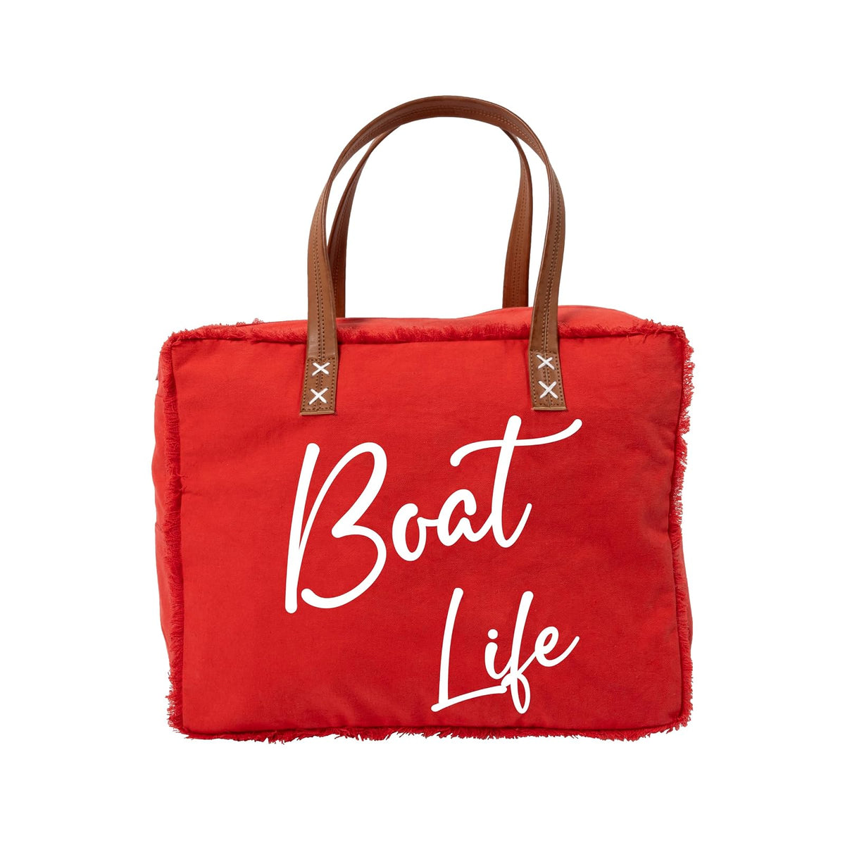 Pavilion Gift Company Tote Bag, Large, Red, White