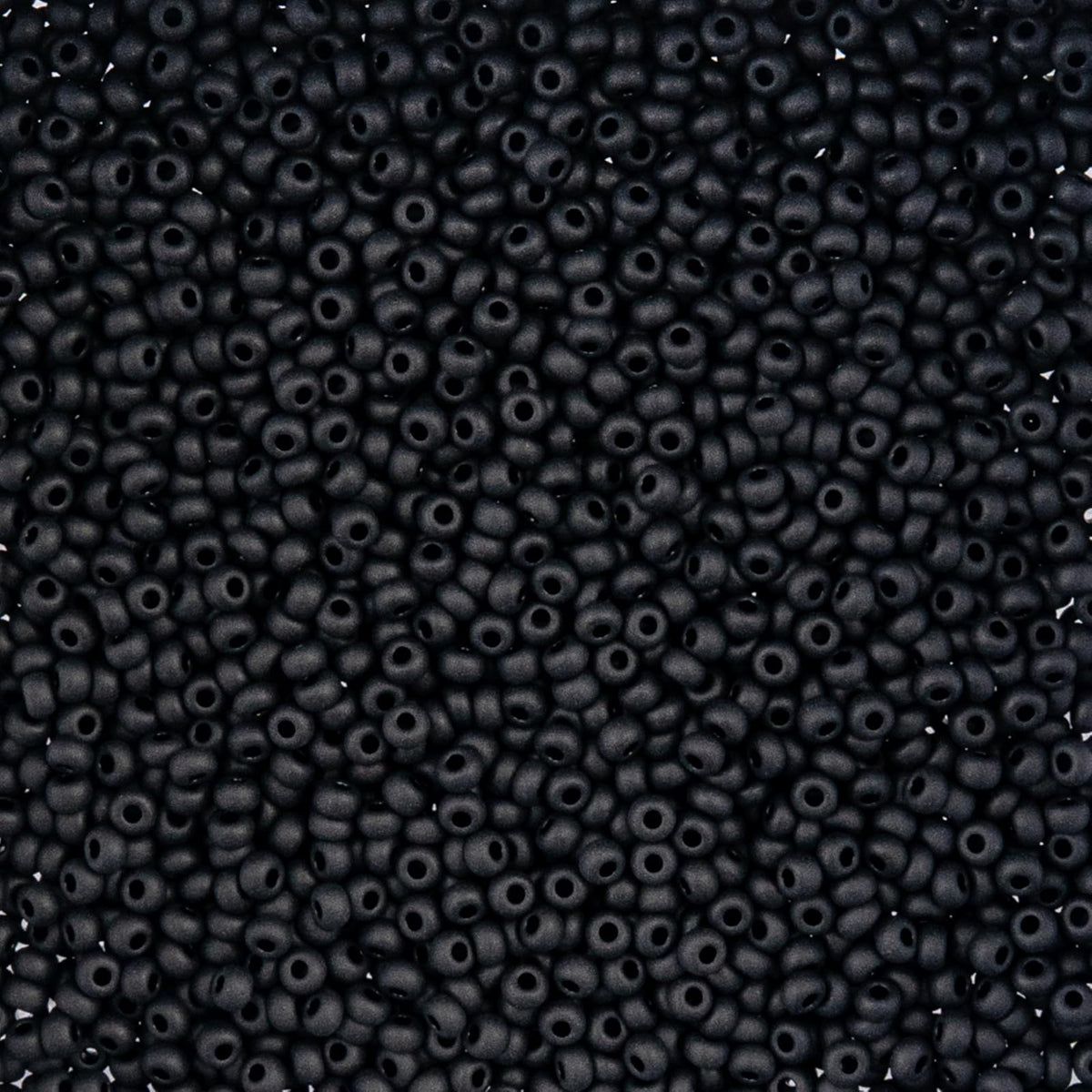 John Bead Craft Bead, Small, Opaque Black Matt