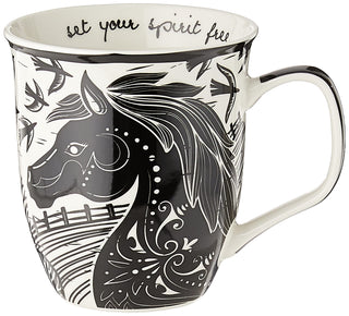 Karma Drinking Cup, 14 Ounces, Horse