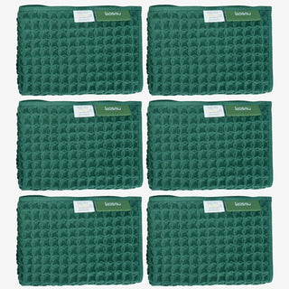 KOSMU Towel, Forest Green, Face Towel Set (6 Pack)