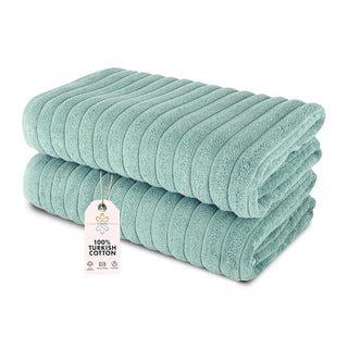 Classic Turkish Towels Towel, 2-Piece Bath Sheets, Spa Green