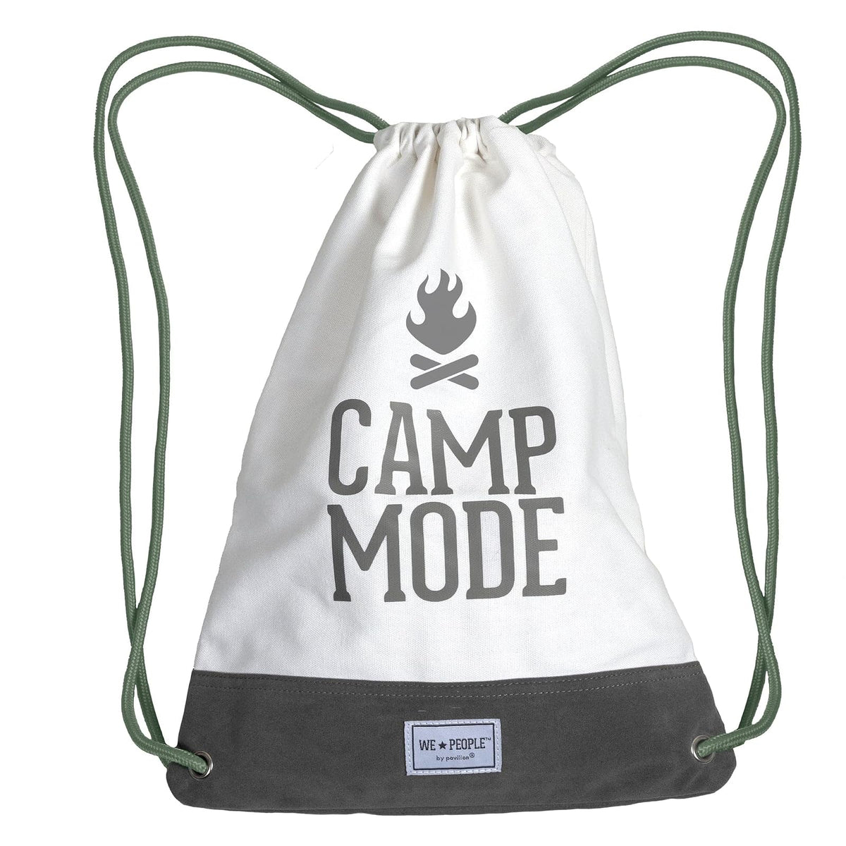 Pavilion Gift Company Backpack, 17", White, Grey, Green