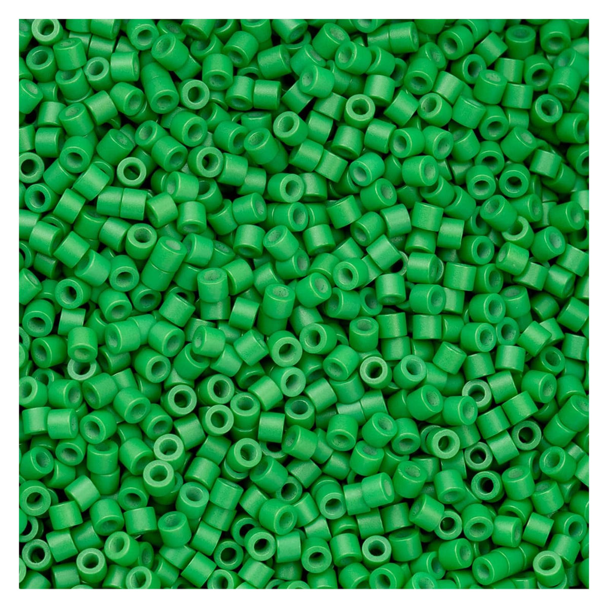 John Bead Craft Bead, Size 11, Green Kelly