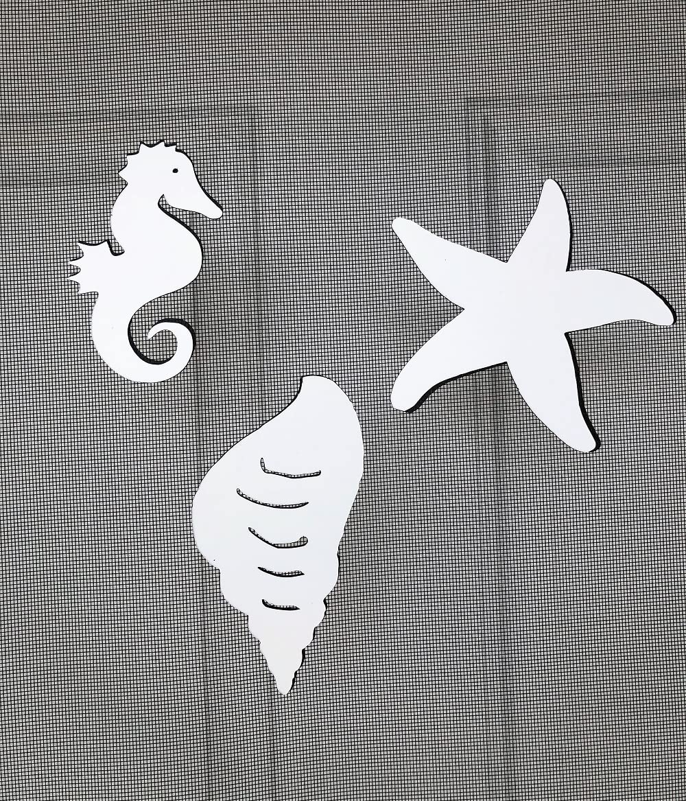 DCentral Decorative Magnet, 7.3" x 4", White