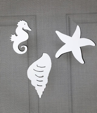 DCentral Decorative Magnet, 7.3" x 4", White