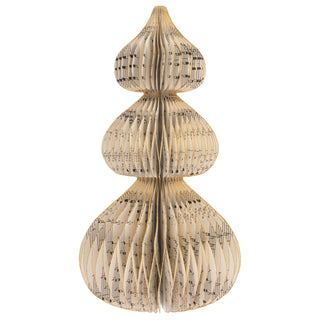 Karma Gifts, Music Note Round Paper Tree 11.5", Cream