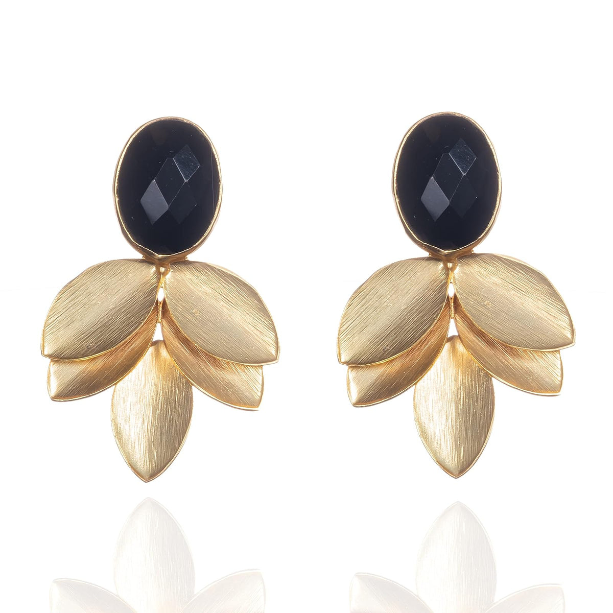 ZAVANA Earring, One Size, Black Onyx