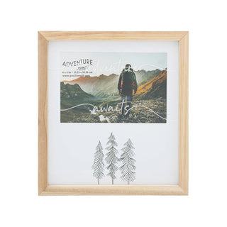Pavilion Gift Company Picture Frame, 7.75" x 8.25", brown