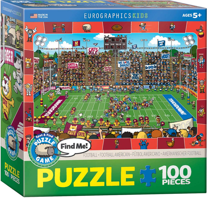 EuroGraphics Football Spot & Find Puzzle (100-Piece) (6100-0474)