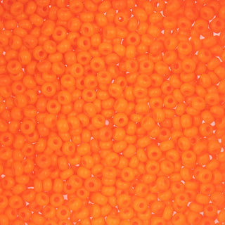 John Bead Craft Bead, 8/0 (3mm), Opaque Orange