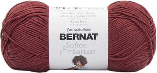 Bernat Softee Cotton Yarn for Crocheting Soft, Warm Red