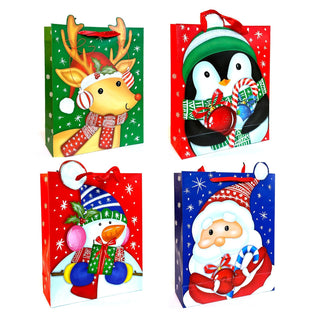 allgala Gift Wrap, 9 Inch (Pack of 12), Red and Green