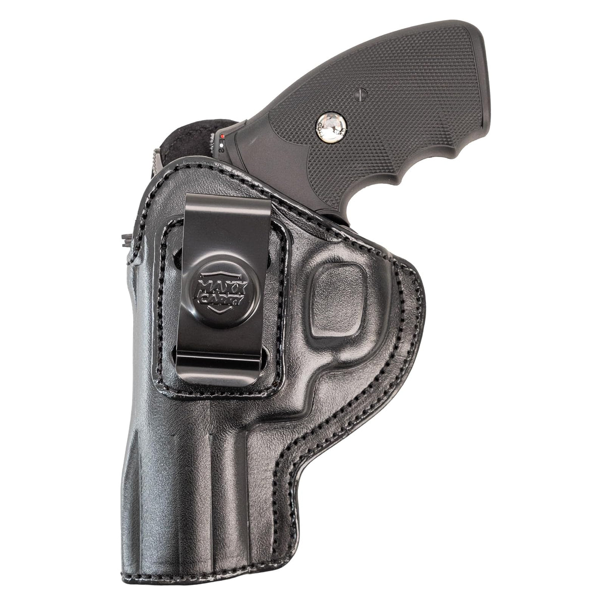 Cardini Leather USA Gun Holster, 3" Barrel, Black