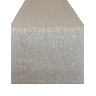 DII Design PVC Tabletop Collection Woven Indoor/Outdoor, Table Runner, 13x72, Gray