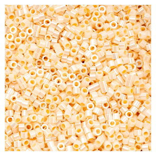 John Bead Craft Bead, Size 11, Light Beige Glazed Luster