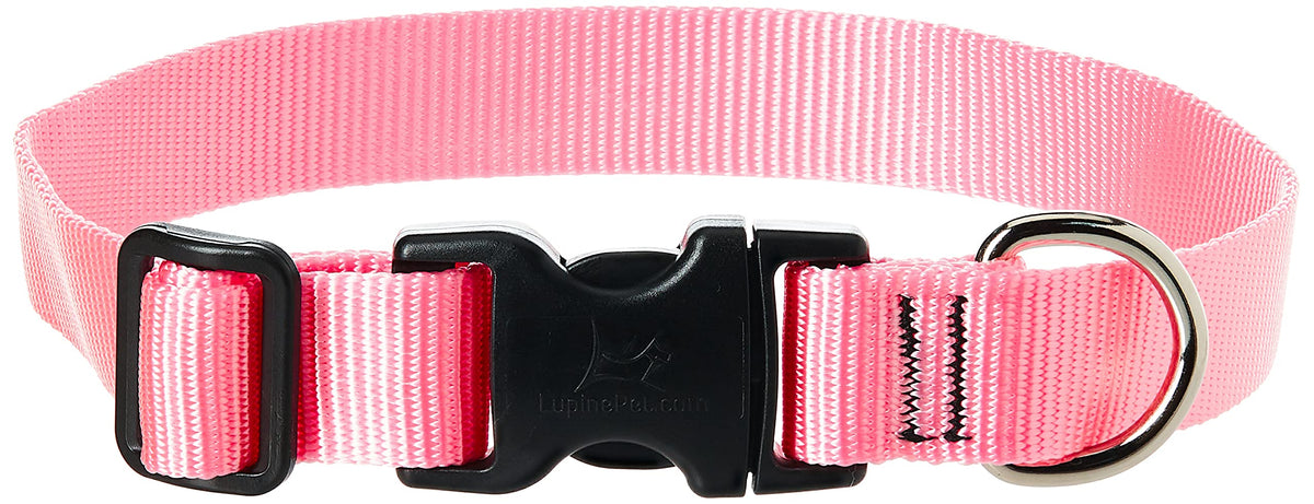 LupinePet Animal Collar, 1"W; 12-20" Neck, Pink