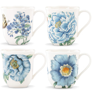 Lenox Dishware Bowl, 4 Count (Pack of 1), Blue