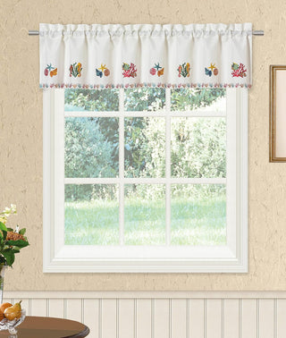 RENAISSANCE HOME FASHION Sealife Embroidered Valance
