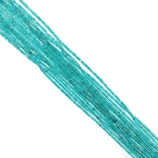 John Bead Craft Bead, Size 11, Transparent Teal Caribbean AB