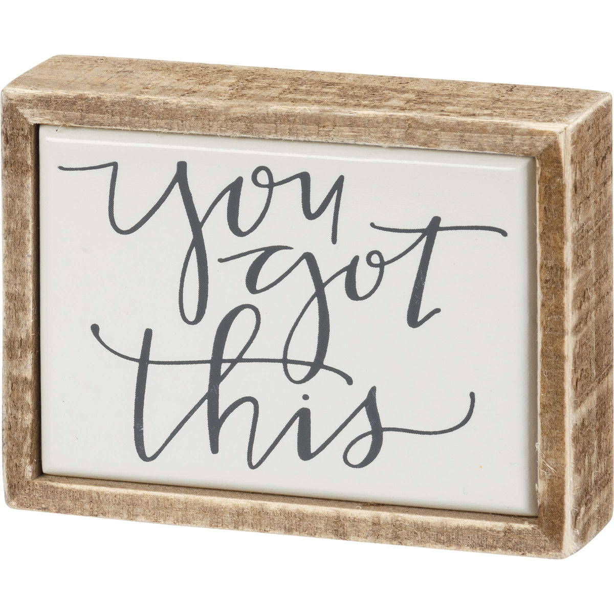 Primitives by Kathy Decorative Signage, 5" x 4", White